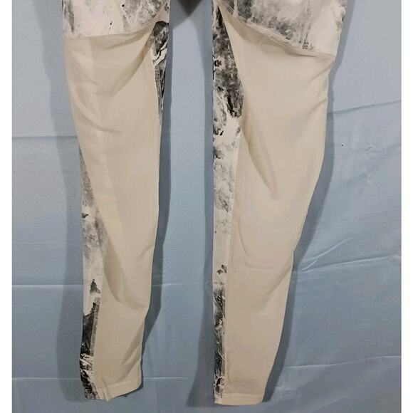 Varley Leggings Women's Small Var-Tech Black White Grey Marble Mesh Panels - Picture 5 of 13